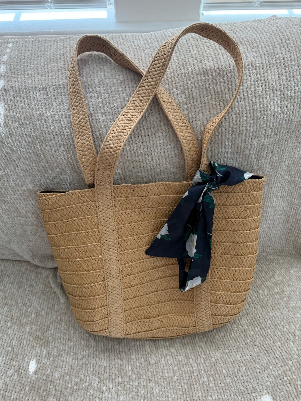 Draper James Straw Tote Bag